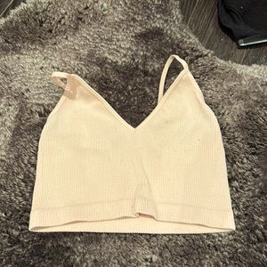 light pink crop top